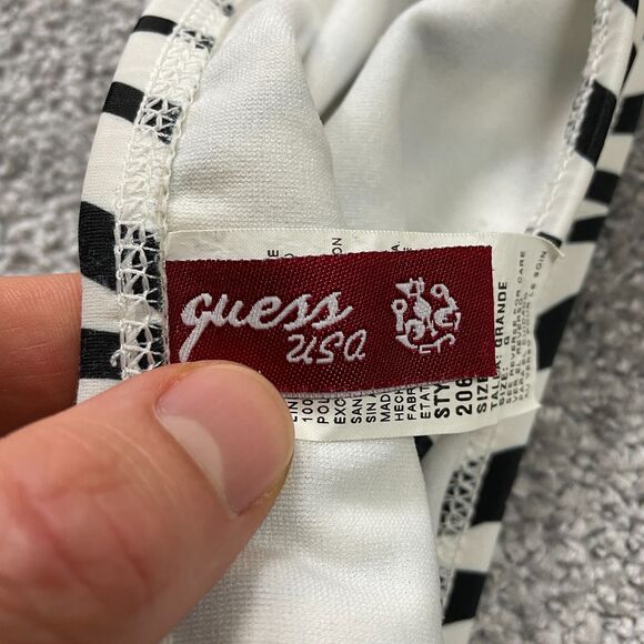 Guess USA Swimwear Bikini Bottom Women Large Multicolor Zebra Side Strap Beach - Picture 4 of 9